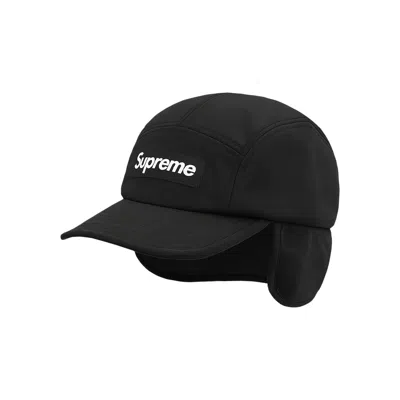 Pre-owned Supreme Windstopper Earflap Camp Cap 'black' | Men's Size S/m