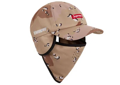 Pre-owned Supreme Windstopper Facemask 6panel In Chocolate Chip Camo