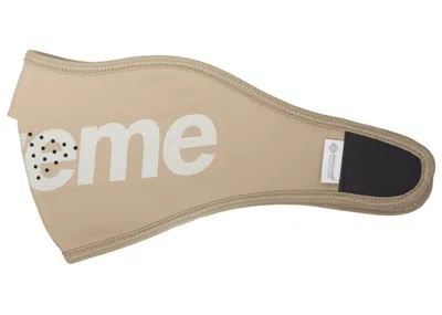 Pre-owned Supreme Windstopper Facemask (fw24) In Taupe