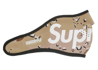 Pre-owned Supreme Windstopper Facemask In Chocolate Chip Camo