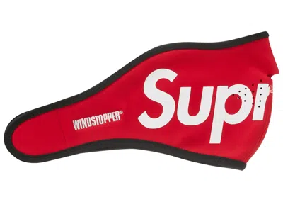 Pre-owned Supreme Windstopper Facemask In Red