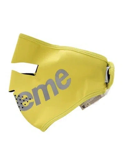 Pre-owned Supreme Windstopper Facemask W/tags In Yellow