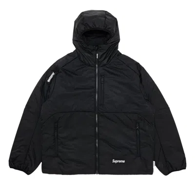 Pre-owned Supreme Windstopper Insulated Hooded Jacket 'black' | Men's Size M