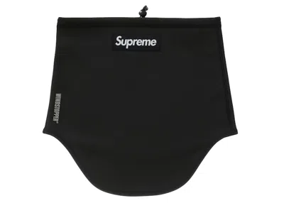 Pre-owned Supreme Windstopper Neck Gaiter (fw22) In Black