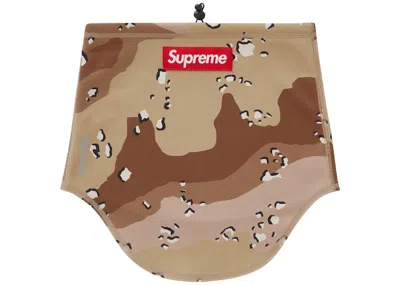 Pre-owned Supreme Windstopper Neck Gaiter (fw22) In Chocolate Chip Camo