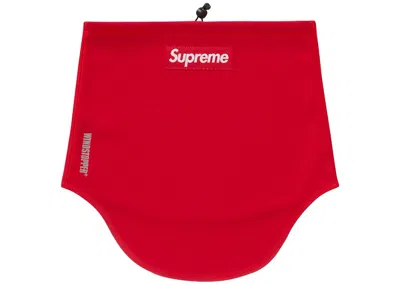 Pre-owned Supreme Windstopper Neck Gaiter (fw22) In Red
