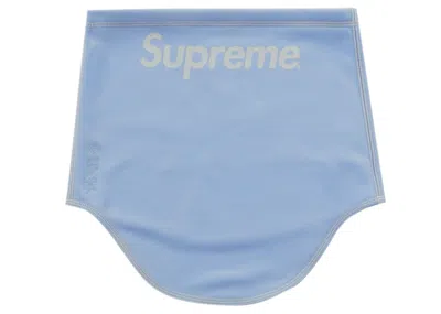 Pre-owned Supreme Windstopper Neck Gaiter (fw23) In Light Blue