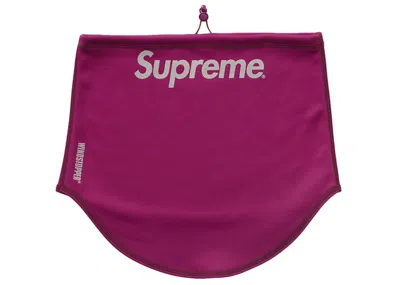 Pre-owned Supreme Windstopper Neck Gaiter In Purple