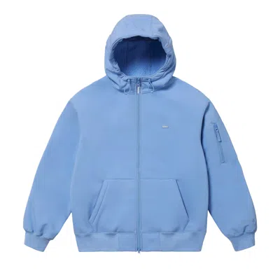 Pre-owned Supreme Windstopper Zip Up Hooded Sweatshirt 'light Blue'