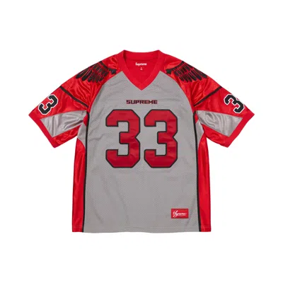 Pre-owned Supreme Wings Jersey 'grey' | Men's Size Xl In Gray