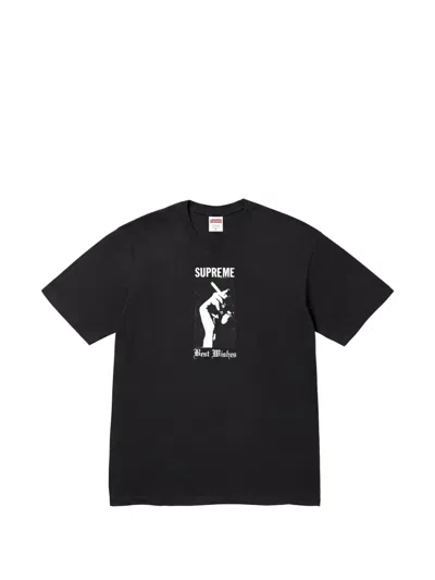 Supreme Wish Graphic-print T-shirt In Black