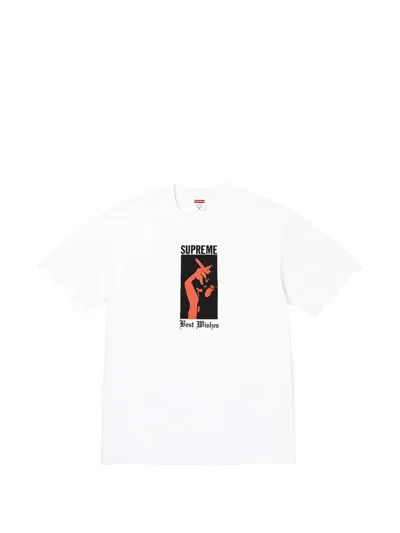 Supreme Wish Graphic-print T-shirt In White