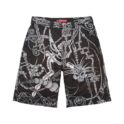 Pre-owned Supreme Wombat Embroidered Work Short 'black' | Men's Size S
