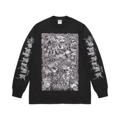 Pre-owned Supreme Wombat Long-sleeve Tee 'black' | Men's Size Xxl
