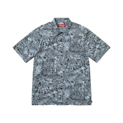 Pre-owned Supreme Wombat Short-sleeve Shirt 'blue' | Men's Size M