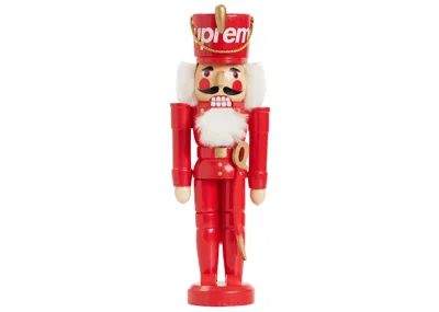 Pre-owned Supreme Wooden Nutcracker In Red