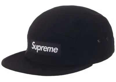 Pre-owned Supreme Wool Camp Cap Fw19 In Black