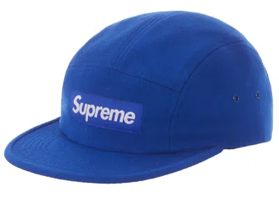 Pre-owned Supreme Wool Camp Cap Fw19 In Royal