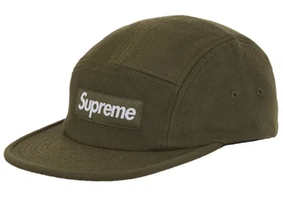 Pre-owned Supreme Wool Camp Cap (fw24) In Dark Olive In Green