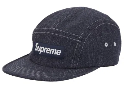 Pre-owned Supreme Wool Camp Cap (fw24) In Denim