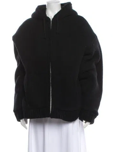 Pre-owned Supreme Wool Coat In Black