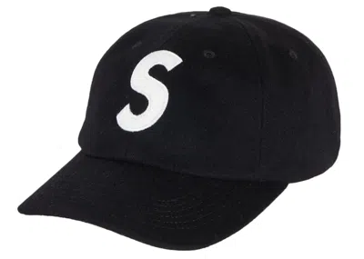 Pre-owned Supreme Wool S Logo 6 Panel (fw21) In Black