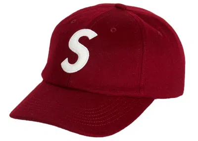Pre-owned Supreme Wool S Logo 6 Panel (fw21) In Red