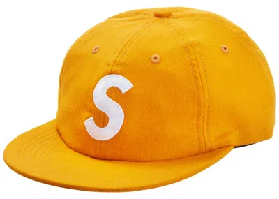 Pre-owned Supreme Wool S Logo 6panel Fw19 In Orange