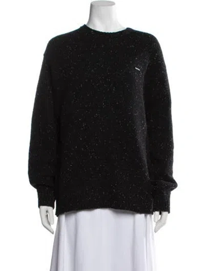 Pre-owned Supreme Wool Tweed Pattern Sweatshirt In Black