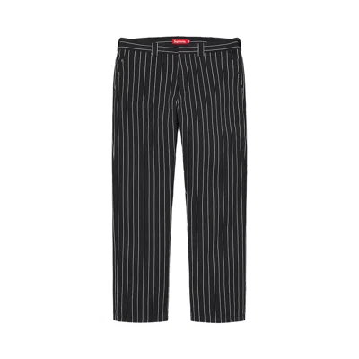Pre-owned Supreme Work Pant 'black Stripe' | Men's Size 34