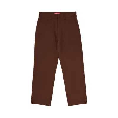 Pre-owned Supreme Work Pant 'brown' | Men's Size 32
