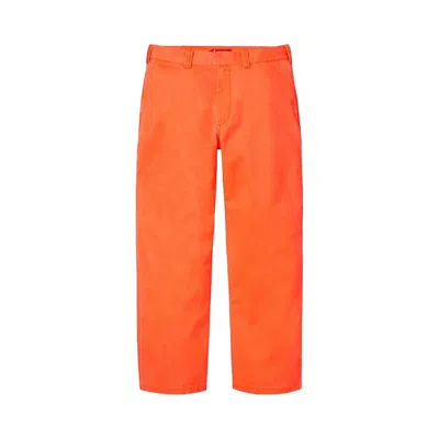 Pre-owned Supreme Work Pant 'orange' | Men's Size 32