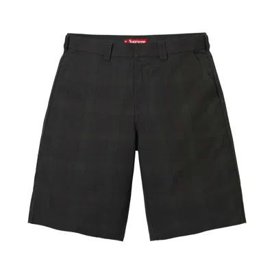 Pre-owned Supreme Work Short 'black Plaid' | Men's Size Xl