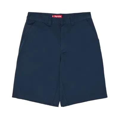 Pre-owned Supreme Work Short 'light Navy' | Blue | Men's Size 30