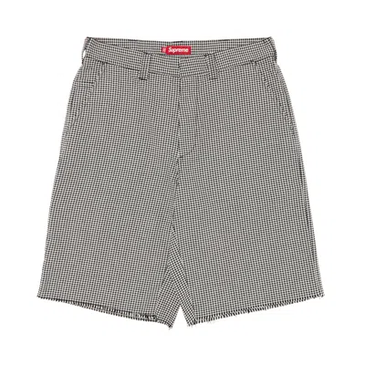 Pre-owned Supreme Work Short 'white Houndstooth' | Men's Size 30