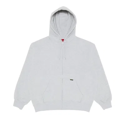 Pre-owned Supreme Work Zip Up Hooded Sweatshirt 'ash Grey'