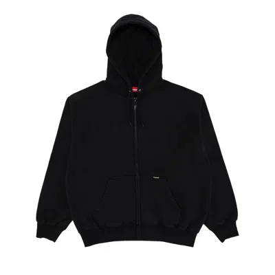 Pre-owned Supreme Work Zip Up Hooded Sweatshirt 'black' | Men's Size Xl
