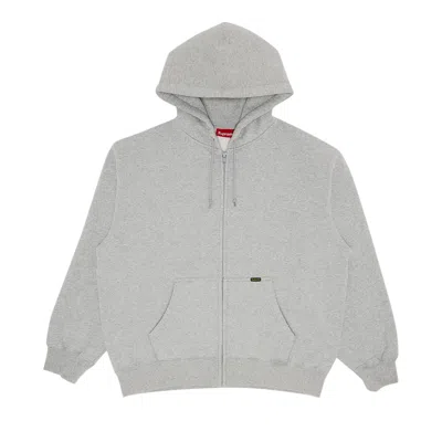 Pre-owned Supreme Work Zip Up Hooded Sweatshirt 'heather Grey' | Men's Size M