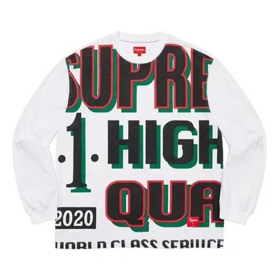 Supreme World Class L/s Top 'white Black Green Red'