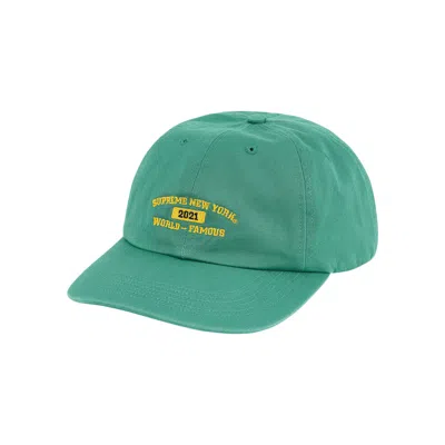 Pre-owned Supreme World Famous 6-panel 'pale Green' | Men's Size Onesize