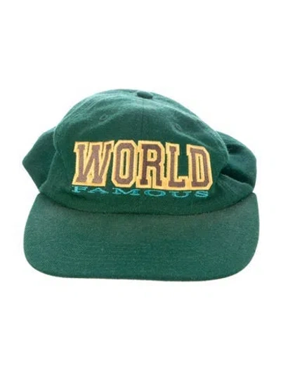 Pre-owned Supreme World Famous 6-panel In Green