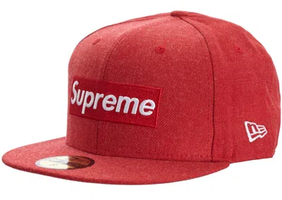 Pre-owned Supreme World Famous Box Logo New Era In Red