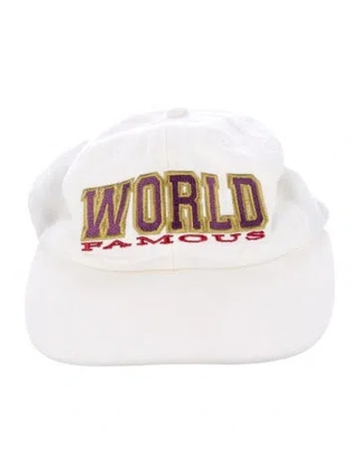 Pre-owned Supreme World Famous Cap In White