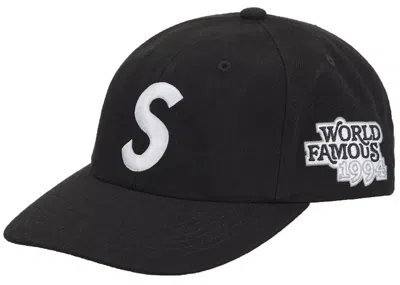 Pre-owned Supreme World Famous S Logo 6panel In Black