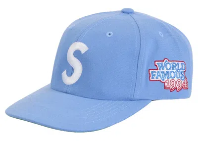 Pre-owned Supreme World Famous S Logo 6panel In Blue