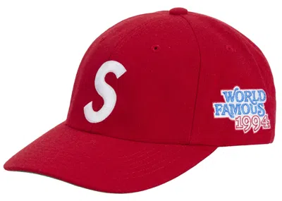 Pre-owned Supreme World Famous S Logo 6panel In Red
