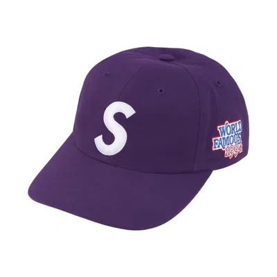 Pre-owned Supreme World Famous S Logo 6-panel 'purple' | Men's Size Onesize