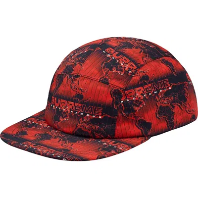 Pre-owned Supreme World Famous Taped Seam Camp Cap In Red