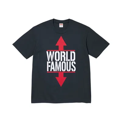 Pre-owned Supreme World Famous Tee 'navy' | Blue | Men's Size Xxl