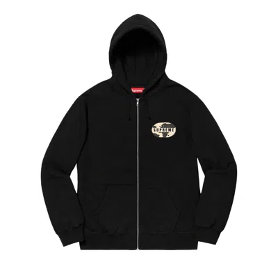 Pre-owned Supreme World Famous Zip Up Hooded Sweatshirt 'black' | Men's Size M
